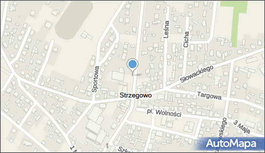 Paczkomat InPost SGW01M, Wyzwolenia 25a, Strzegowo 06-445