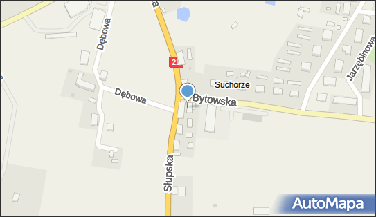 Paczkomat InPost SHR01M, Bytowska 2, Suchorze 77-233