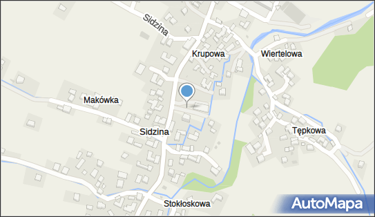 Paczkomat InPost SIZ01M, Sidzina 582, Sidzina 34-236