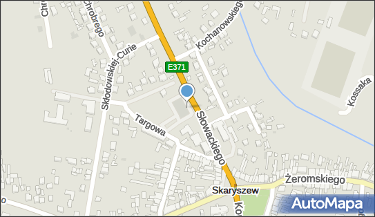 Paczkomat InPost SKY01G, Słowackiego 7, Skaryszew 26-640