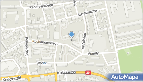 Paczkomat InPost SLB02BAPP, Kochanowskiego 9/8, Słubice 69-100