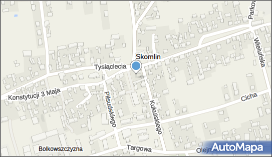 Paczkomat InPost SLL01BAPP, Konstytucji 3 maja 5, Skomlin 98-346