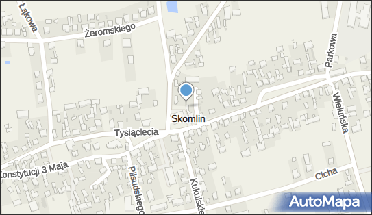 Paczkomat InPost SLL01N, Mickiewicza 1, Skomlin 98-346