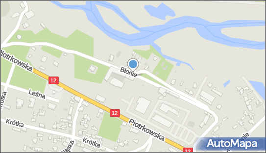 Paczkomat InPost SLW01BAPP, Błonie 10C, Sulejów 97-330