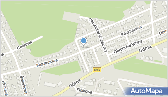 Paczkomat InPost SME05M, Kasztanowa 57, Siemiatycze 17-300