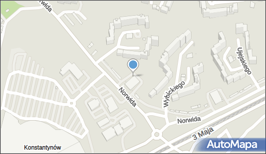 Paczkomat InPost SOS01A, Norwida 3, Sosnowiec 41-219