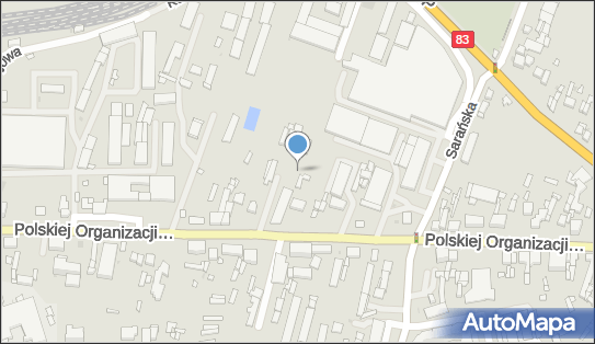 Paczkomat InPost SRD07BAPP, Polskiej Organizacji Wojskowej 38a 98-200