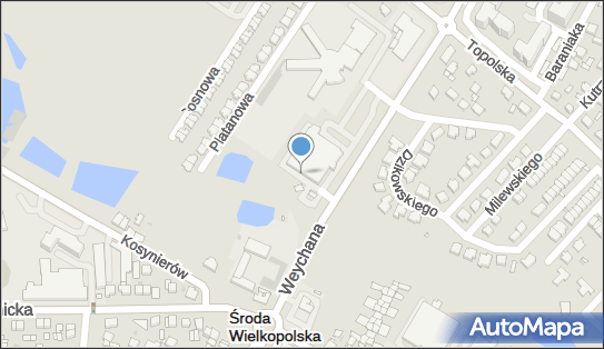 Paczkomat InPost SRW02N, Weychana 1, Środa Wielkopolska 63-000