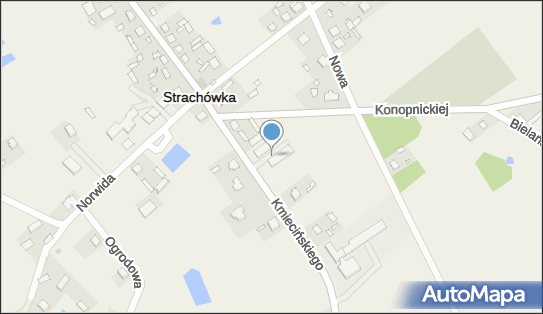 Paczkomat InPost STH01M, Kmiecińskiego 1B, Strachówka 05-282