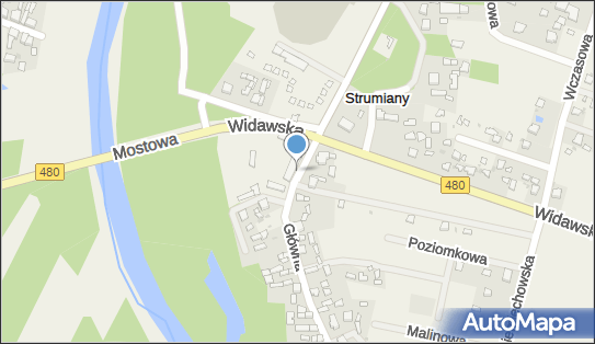 Paczkomat InPost STRU01M, Główna 2, Strumiany 98-260