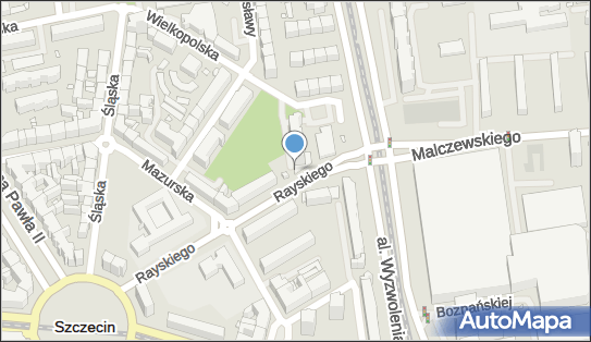 Paczkomat InPost SZC18HP, Rayskiego 2, Szczecin 70-426