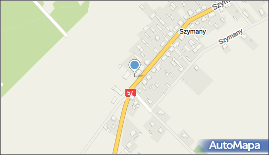 Paczkomat InPost SZMA01M, Szymany 65A, Szymany 12-100