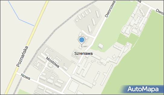 Paczkomat InPost SZRE01M, Dworcowa 16, Szreniawa 62-052