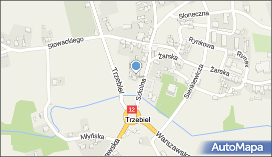 Paczkomat InPost TEB01M, Warszawska 9, Trzebiel 68-212