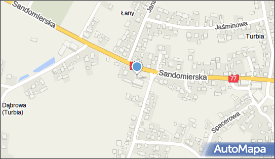 Paczkomat InPost TIA01M, Sandomierska 73, Turbia 37-416