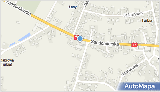 Paczkomat InPost TIA01M, Sandomierska 73, Turbia 37-416