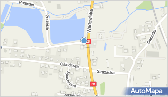 Paczkomat InPost TOM01N, Wadowicka 73, Tomice 34-100