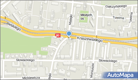 Paczkomat InPost TOR16A, Kraszewskiego 27, Toruń 87-100