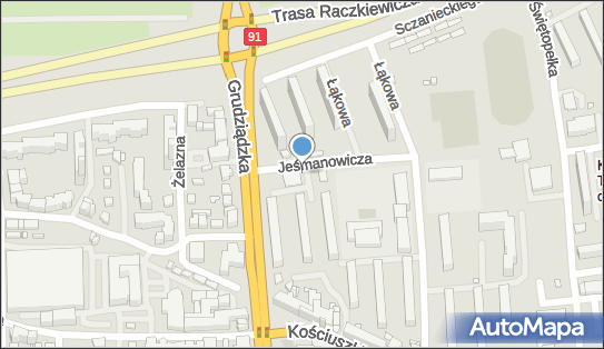 Paczkomat InPost TOR28M, Jeśmanowicza 2, Toruń 87-100