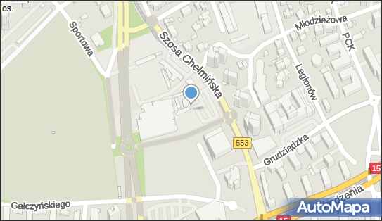 Paczkomat InPost TOR33M, Szosa Chełmińska 31/35, Toruń 87-100