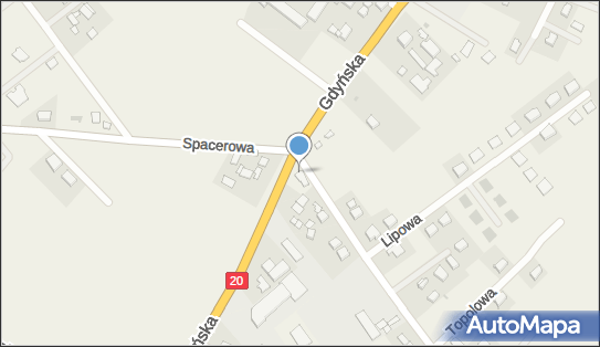 Paczkomat InPost TUH01BAPP, Gdyńska 76, Tuchom 80-209