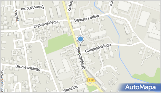 Paczkomat InPost TZC01N, Sikorskiego 13, Trzcianka 64-980