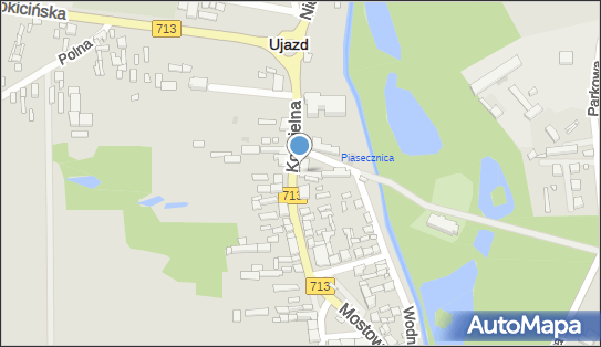Paczkomat InPost UJZ01M, Kościelna 18, Ujazd 97-225
