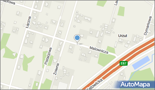 Paczkomat InPost URZU01BAPP, Malownicza 15, Urzut 05-830