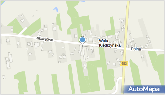 Paczkomat InPost VOK01M, Akacjowa 27, Wola Kiedrzyńska 42-233