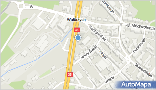 Paczkomat InPost WAL36M, Nowy Świat 2A, Wałbrzych 58-300