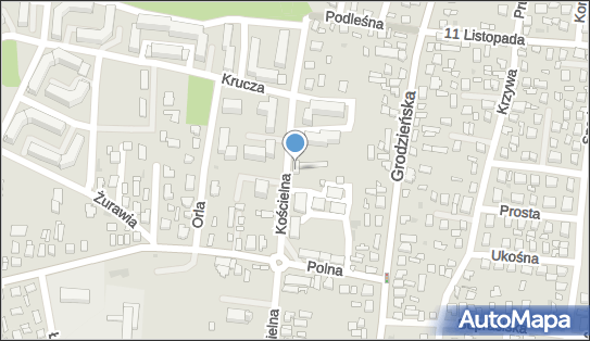 Paczkomat InPost WAS01ML, Kościelna 58, Wasilków 16-010