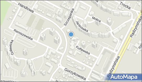 Paczkomat InPost WAW107HP, Kuflewska 6, Warszawa 03-554