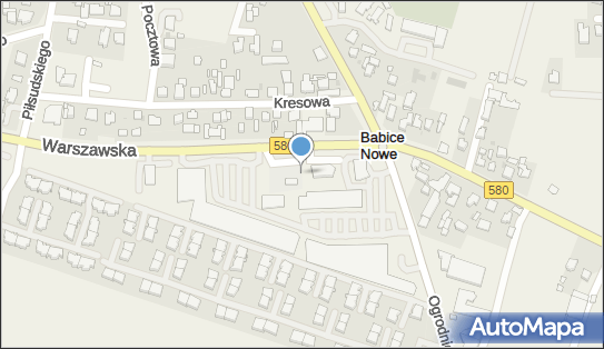 Paczkomat InPost WAW108AP, Warszawska 191, Stare Babice 05-082