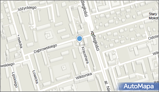 Paczkomat InPost WAW117M, Dąbrowskiego 69, Warszawa 02-586