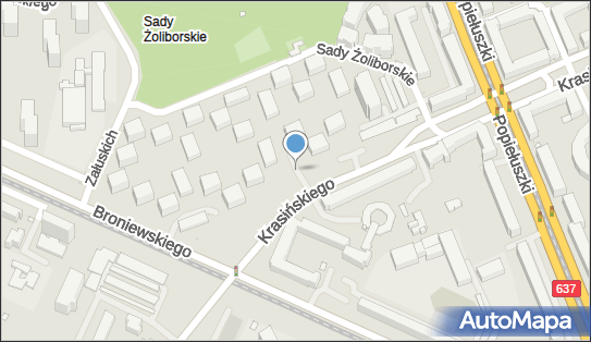 Paczkomat InPost WAW12AP, Krasińskiego 28, Warszawa 01-769