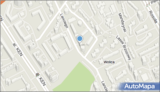 Paczkomat InPost WAW131H, Franciszka Marii Lanciego 10E, Warszawa 02-792