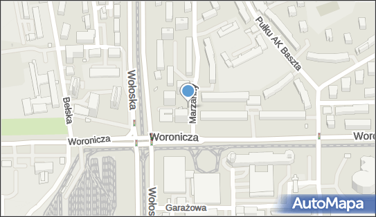 Paczkomat InPost WAW132M, Marzanny 1, Warszawa 02-649