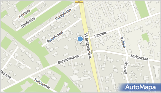 Paczkomat InPost WAW134AP, Saneczkowa 4, Konstancin-Jeziorna 05-520