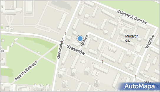 Paczkomat InPost WAW184AP, Szaserów 124, Warszawa 04-349