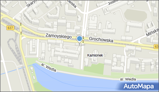 Paczkomat InPost WAW19BAPP, Zamoyskiego 28/30, Warszawa 03-801