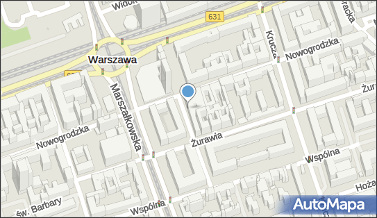 Paczkomat InPost WAW201M, Nowogrodzka 27, Warszawa 00-511