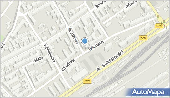Paczkomat InPost WAW217AP, Środkowa 2/4, Warszawa 03-430