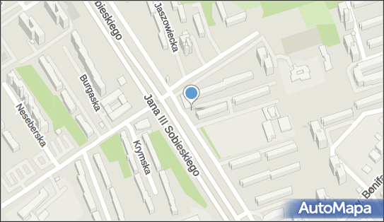 Paczkomat InPost WAW219M, Jana III Sobieskiego 70B, Warszawa 02-930