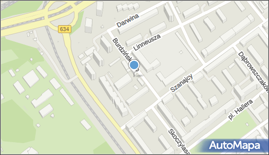 Paczkomat InPost WAW228AP, Burdzińskiego 5, Warszawa 03-480