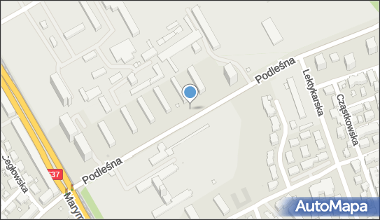 Paczkomat InPost WAW232M, Podleśna 42, Warszawa 01-673