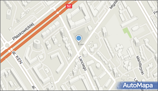 Paczkomat InPost WAW23HP, Franciszka Marii Lanciego 12, Warszawa 02-792