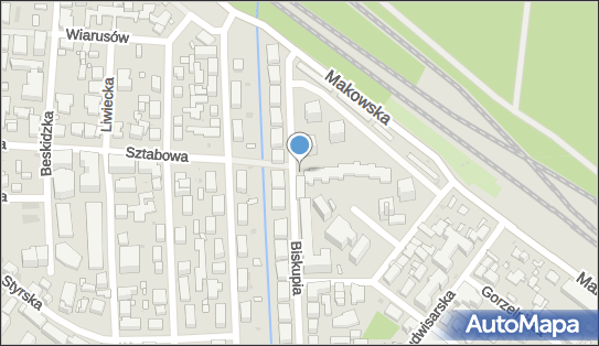 Paczkomat InPost WAW255M, Biskupia 50, Warszawa 04-216