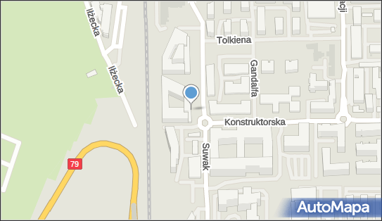 Paczkomat InPost WAW267M, Konstruktorska 12/12a, Warszawa 02-673