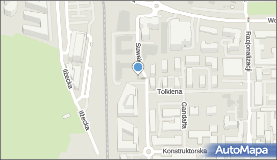 Paczkomat InPost WAW267M, Konstruktorska 12/12a, Warszawa 02-673