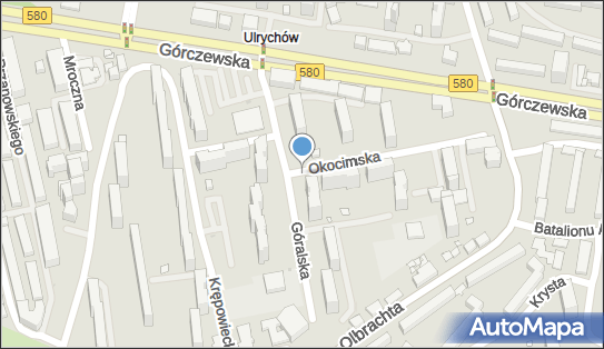 Paczkomat InPost WAW326M, Okocimska 9, Warszawa 01-114